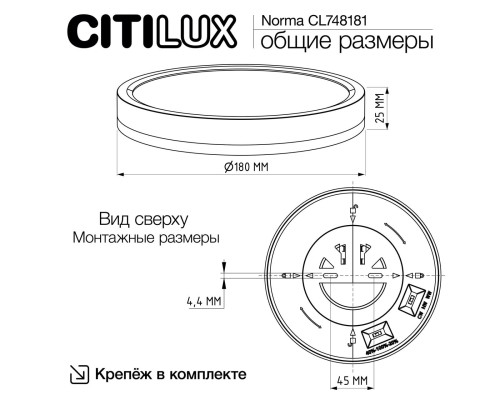 CL748181 NORMA Черный с подсветкой