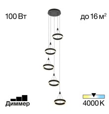 CL719051 Дуэт Черный Люстра