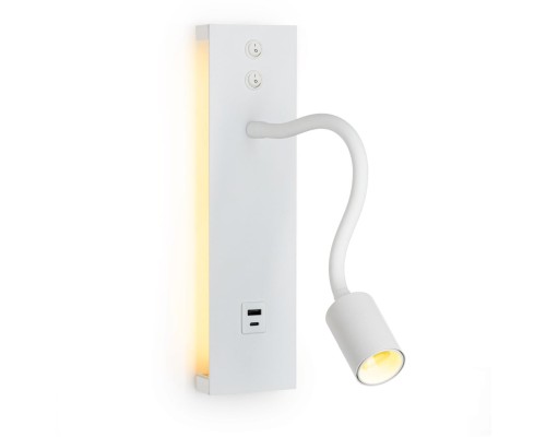 CL704470 Декарт Белый Св-к Настенный с USB