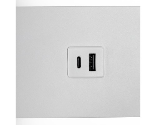 CL704470 Декарт Белый Св-к Настенный с USB