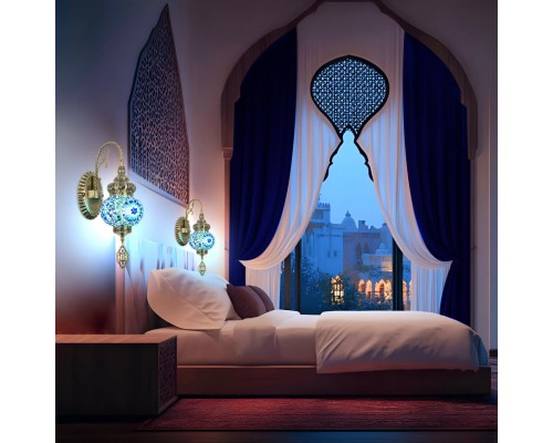 CL419316 Каир Мозаика Синяя Бра