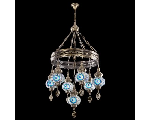 CL419166 Каир Мозаика Синяя Люстра