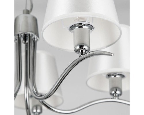 CL439151 Эмма Хром+Белый Св-к Люстра