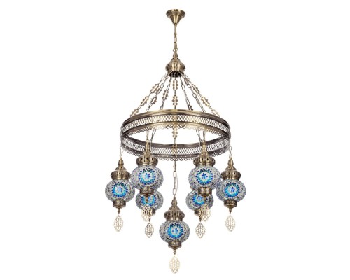 CL419166 Каир Мозаика Синяя Люстра