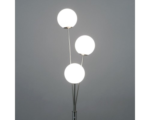 CL102934 Томми Хром Мат.+ Белый Св-к Торшер