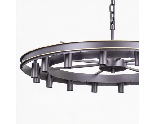 Подвесная люстра с хрусталем Citilux CL332161 Мартин Венге (коричневый)