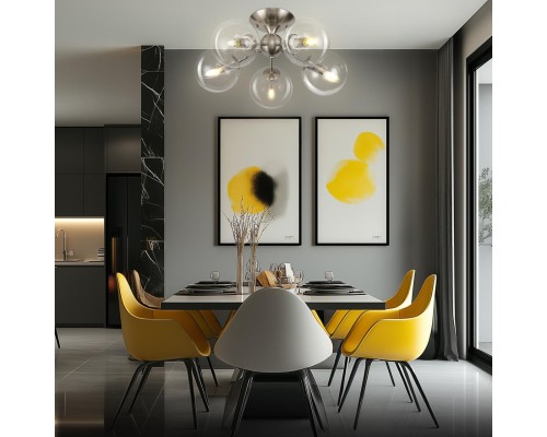 CL102151 Томми Хром Мат. Св-к Люстра