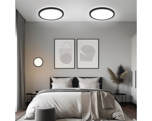 CL738241VL Бейсик Лайн Черный Св-к Накл. LED 30W*Мульти