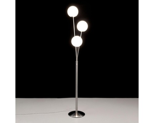 CL102934 Томми Хром Мат.+ Белый Св-к Торшер