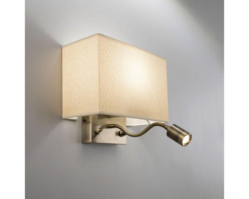 Бра с выключателем и лампой для чтения 3Вт 3000K Citilux CL704303 Декарт Бронза Старая