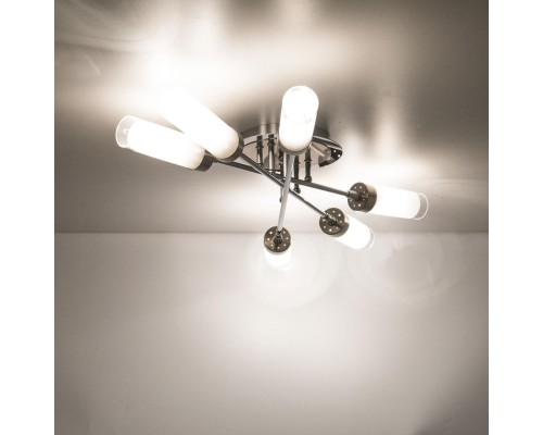 Потолочная люстра Citilux CL109161 Хеликс Хром матовый+Хром