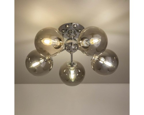 CL102150 Томми Хром+Дымч. Св-к Люстра