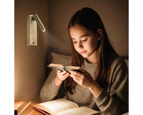 CL704433 Декарт Бронза Стар. Св-к Настенный с USB