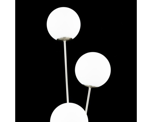 CL102934 Томми Хром Мат.+ Белый Св-к Торшер