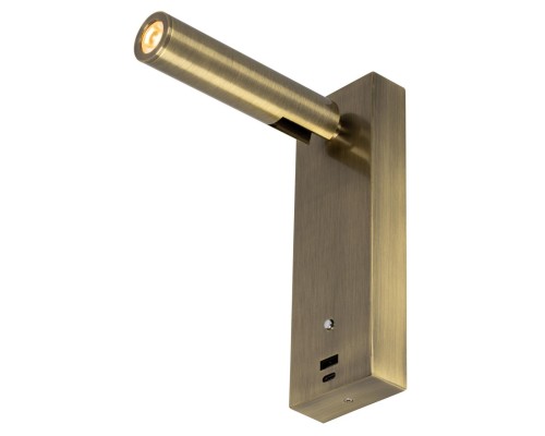 CL704433 Декарт Бронза Стар. Св-к Настенный с USB