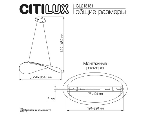 CL213131 SKATT Черный Св-к Подвес