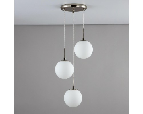 CL102034 Томми Хром Мат.+ Белый Св-к Подвес