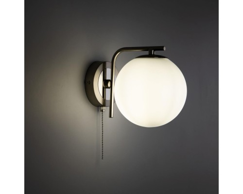 CL102314 Томми Хром Мат.+ Белый Св-к Бра