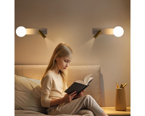 CL704450 Декарт Белый+Бронза Св-к Настенный