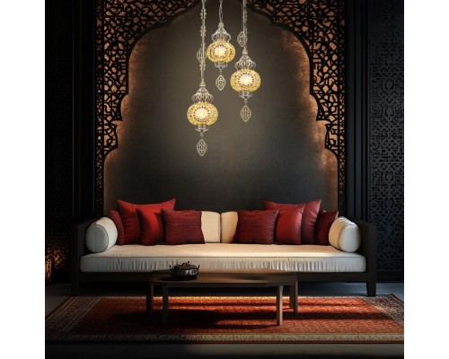 CL419135 Каир Мозаика Янтарь Подвес