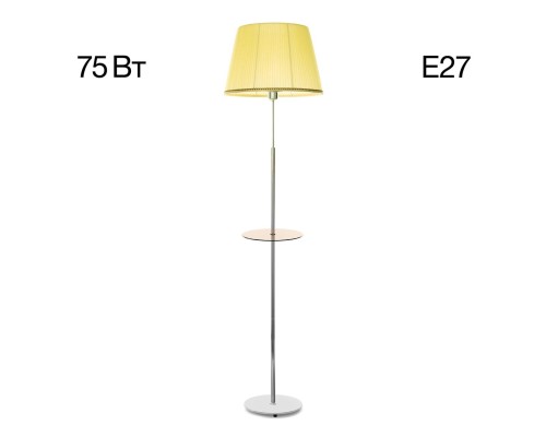 CL402973T Линц Хром+Кремовый Торшер со столиком