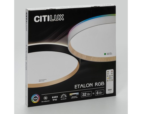 CL750400R ETALON Белый+Бук с пультом и RGB