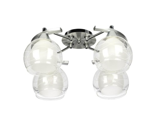 Потолочная люстра Citilux CL157142 Буги Алюминий+Хром