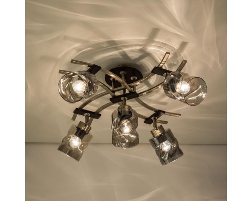 CL142155 Мерида Хр.Мат+Дымч Св-к Люстра