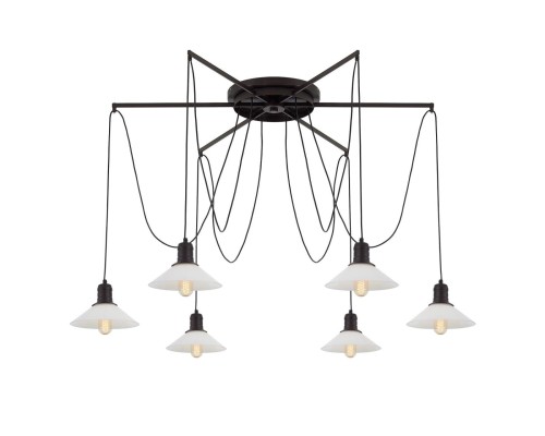 Люстра лофт Citilux CL451262 Эдисон Венге + Черный