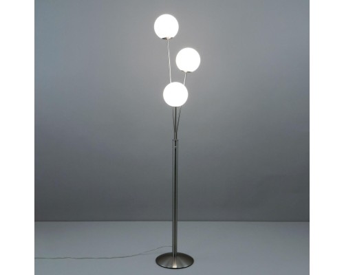 CL102934 Томми Хром Мат.+ Белый Св-к Торшер