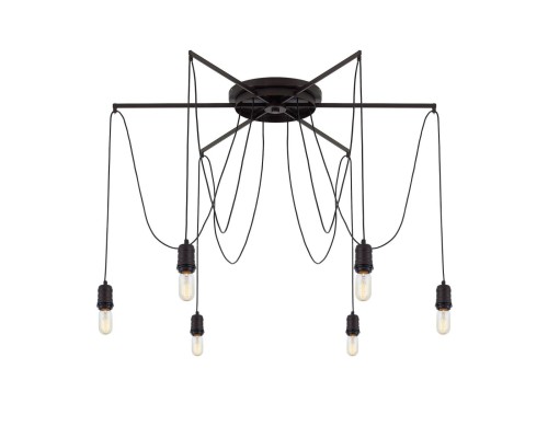 Люстра лофт Citilux CL451262 Эдисон Венге + Черный