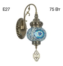 CL419316 Каир Мозаика Синяя Бра