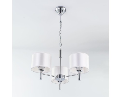 Подвесная люстра Citilux CL463130 Аврора Хром + Белый