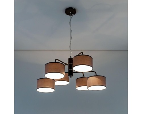 CL428261 Форма Кофе+Серый Св-к Люстра