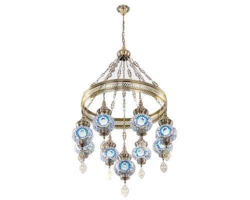 CL419186 Каир Мозаика Синяя Люстра