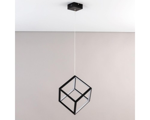 Подвесной светодиодный светильник Citilux CL719201 Куб 30 Вт 4000K Черный