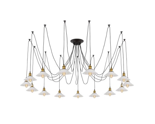 Люстра лофт Citilux CL451151 Эдисон Венге + Бронза