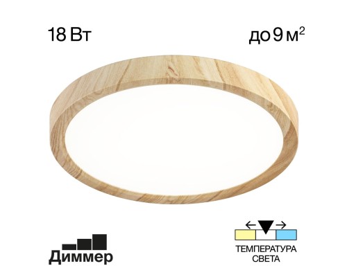 CL738182V Бейсик Клен Св-к Накл. LED 18W*Мульти