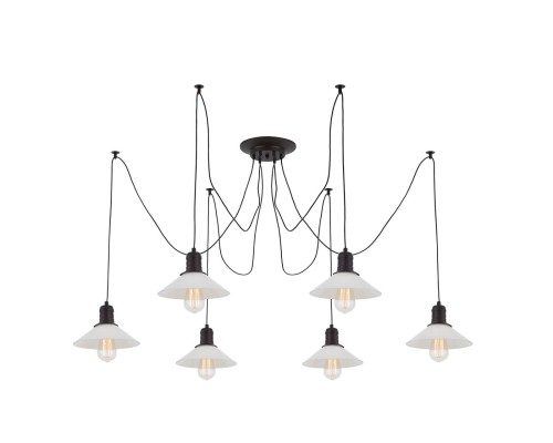 Люстра лофт Citilux CL451062 Эдисон Венге + Черный