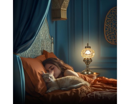 CL419815 Каир Мозаика Янтарь Св-к Настольный