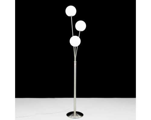 CL102934 Томми Хром Мат.+ Белый Св-к Торшер