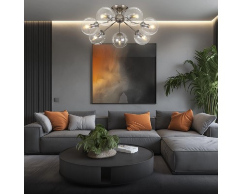 CL102171 Томми Хром Мат. Св-к Люстра