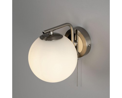 CL102314 Томми Хром Мат.+ Белый Св-к Бра