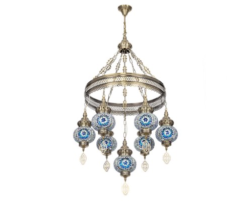 CL419166 Каир Мозаика Синяя Люстра