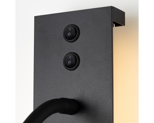 CL704471 Декарт Черный Св-к Настенный с USB