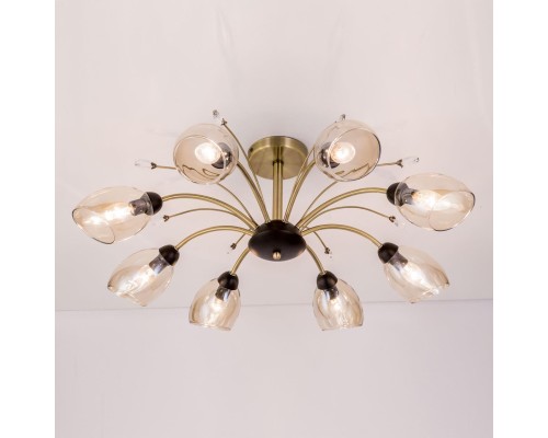 CL108185 Комета Бронза+Дымч. Св-к Люстра