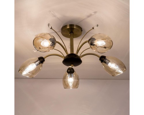 CL108155 Комета Бронза+Дымч. Св-к Люстра