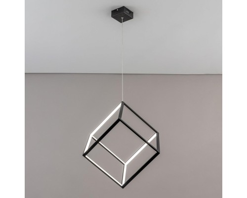 Подвесной светодиодный светильник Citilux CL719301 Куб 40 Вт 4000K Черный