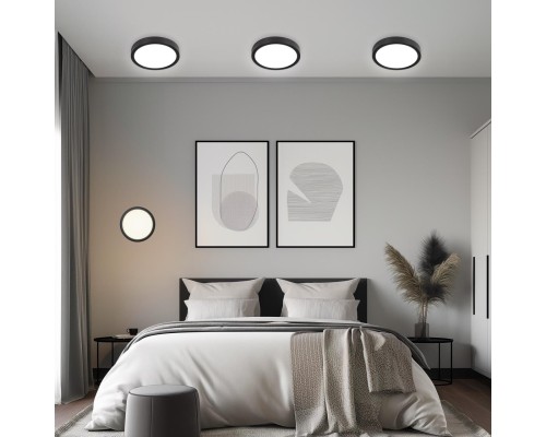 CL738181V Бейсик Черный Св-к Накл. LED 18W*Мульти