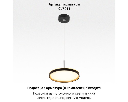 CL750241 ETALON Черный+Золото с подсветкой